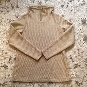L. L. Bean Cozy Tan Quilted Women's Top